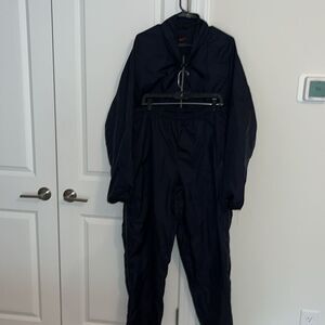 Nike vintage 2-piece Nylon Shell Blue lined track suit matching Jacket pants XL